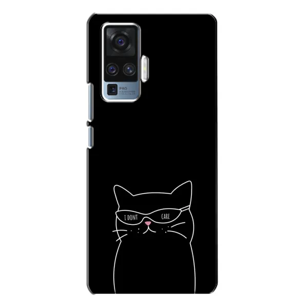 Чехол с принтом «Равнодушный кот» для Vivo X50 Pro