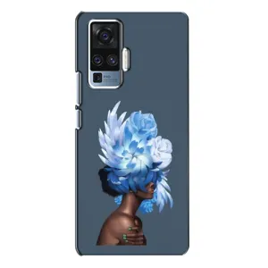 Чехлы (ART) Цветы на Vivo X50 Pro (VPrint) (Цветы на голове)