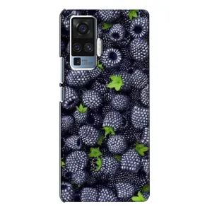 Чехлы с Фруктами для Vivo X50 Pro (VPrint) (Ежевика)