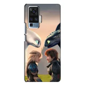 Чехол как приручить дракона на Vivo X50 Pro (Иккинг и Астрид)