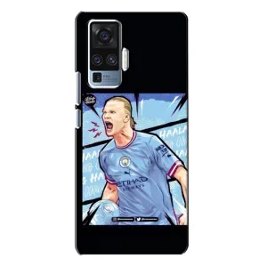 Чехлы с футболистом Ерлинг Холанд для Vivo X50 Pro (AlphaPrint) (гол Эрлинг Холланд)