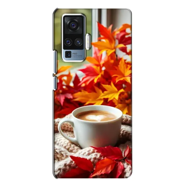 Чехол с принтом «Кофе и листья» для Vivo X50 Pro Чехол с принтом «Кофе и листья» для Vivo X50 Pro