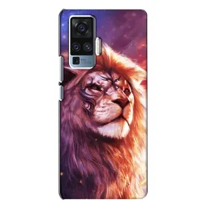 Чехол со Львом для Vivo X50 Pro (VPrint) (Красочный Лев)