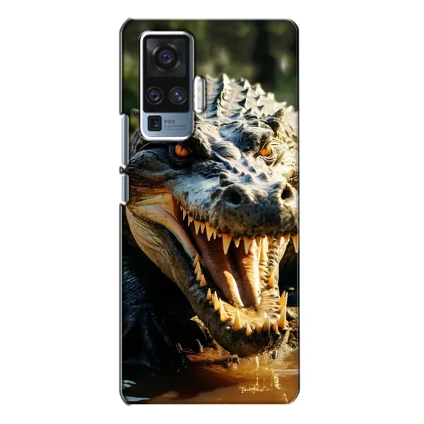Чехол с принтом «Опасный крокодил» для Vivo X50 Pro
