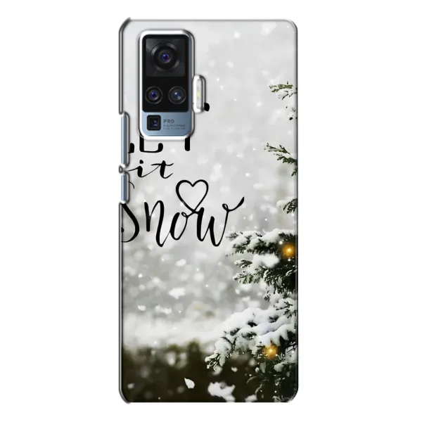 Чехол с принтом «Let it snow» для Vivo X50 Pro