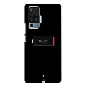 Чехлы для любимой на Виво Х50 Про (VPrint) (Love battery)