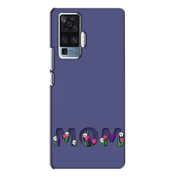 Чехол с принтом «Мама в цветах» для Vivo X50 Pro