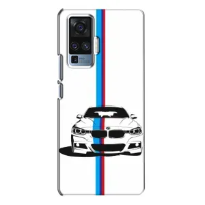 Чехол для Виво Х50 Про - с принтом БМВ (AlphaPrint) (Машина БМВ)