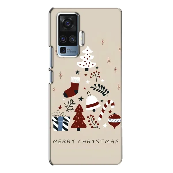 Чехол с принтом «Merry Christmas» для Vivo X50 Pro