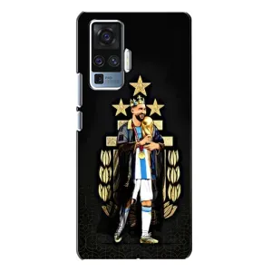 Чехлы для Vivo X50 Pro (Leo чемпион) (AlphaPrint) (Месси Король)