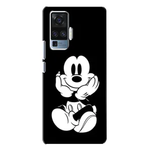 Эксклюзивный чехол для Vivo X50 Pro (AlphaPrint - Мультяшные) (Микки на черном)