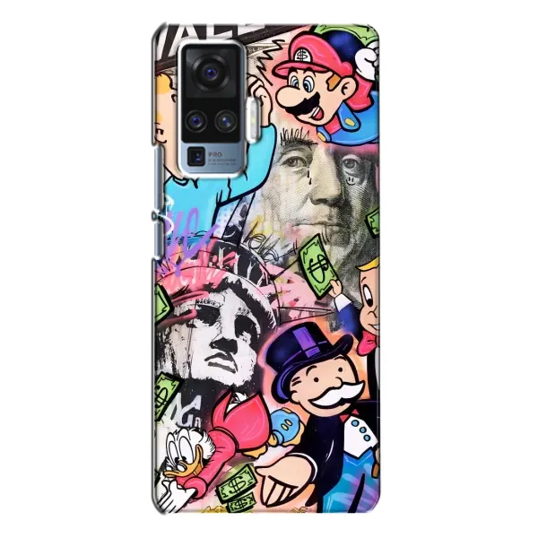 Чехол с принтом «Monopoly man» для Vivo X50 Pro