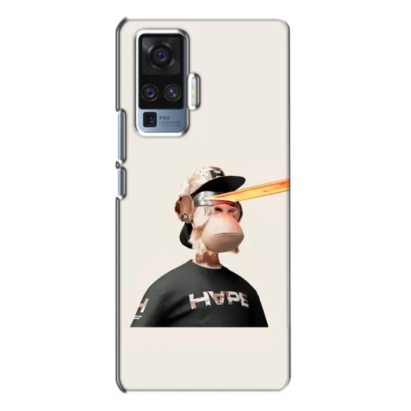 Чехол с принтом «обезьяна NFT в очках» для Vivo X50 Pro