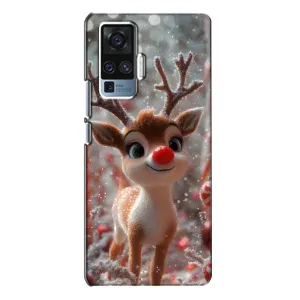 Яскравий чохол для Vivo X50 Pro з Зимові Оленята