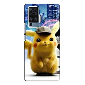 Чехол с Пикачу на Vivo X50 Pro (Пикачу в городе)