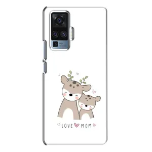 Чехлы для мамы на Vivo X50 Pro (Оленята мама и малыш)