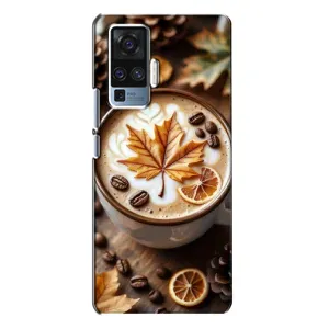 Чехол с уникальным дизайном «Осень с кофе» для Vivo X50 Pro (Пряный кофе)