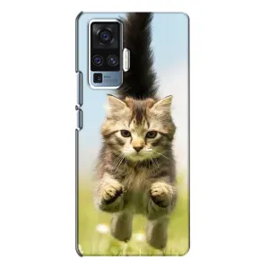 Чехлы с Котиками для Vivo X50 Pro (VPrint) (Прыжок кота)