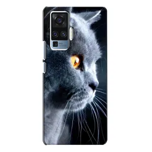 Чехлы с Котиками для Vivo X50 Pro (VPrint) (Серый Кот)