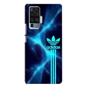 Чехлы Адидас для Vivo X50 Pro (AlphaPrint) (Синий Адидас)