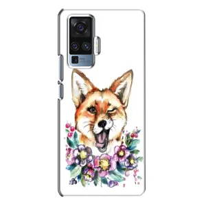 Чехлы с картинкой Лисички для Vivo X50 Pro (VPrint) (Веселая лисичка)
