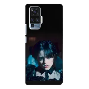 Чехлы Венсдей на Vivo X50 Pro Уэнсдей (AlphaPrint) (взгляд Уэнздей)