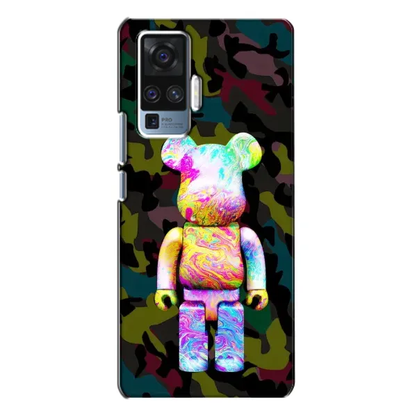 Чехол с принтом «Яркий Bearbrick» для Vivo X50 Pro
