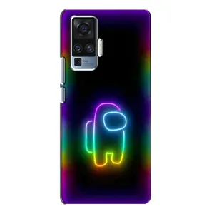 Чехол Амонг Ас для Vivo X50 Pro (AlphaPrint) (Яркий скин)