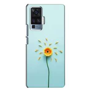 Чехлы с Цветами для Vivo X50 Pro (VPrint) (Желтый цветок)