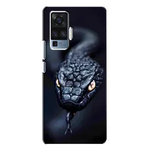 Чехол с принтом «Черная змея» для Vivo X50 Pro
