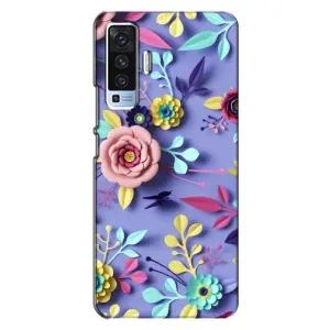 Чохли з квітами для Vivo X50 (VPrint) (Дизайн квітів)