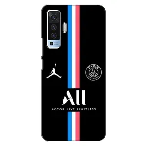 Чохли PSG для Vivo X50 (AlphaPrint) (футболка ПСЖ)