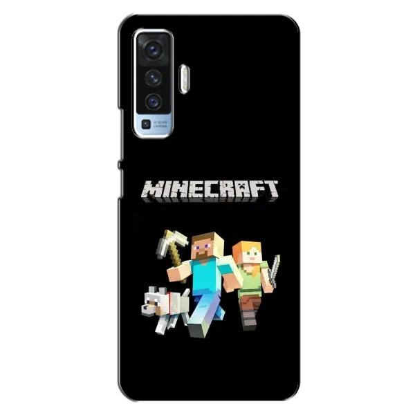 Чехол с принтом «герои Minecraft» для Vivo X50
