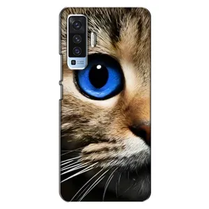 Чехлы с Котиками для Vivo X50 (VPrint) (Глаз кота)