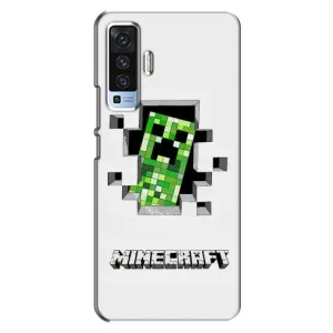 Чехол Майнкрафт на Vivo X50 (AlphaPrint) Minecraft (крипер Майнкрафт)