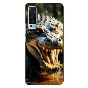 Чохол з картинкою 'Хижаки' для Vivo X50 (Небезпечний крокодил)