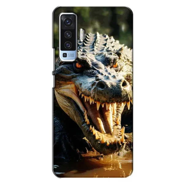 Чохол з принтом «Небезпечний крокодил» для Vivo X50 Чохол з принтом «Небезпечний крокодил» для Vivo X50