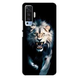 Чохол з картинкою 'Хижаки' для Vivo X50 (Лев у темряві)