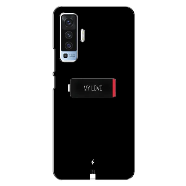 Чехол с принтом «Love battery» для Vivo X50