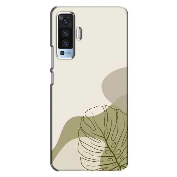 Чехол с принтом «Зеленая монстера дизайн» для Vivo X50