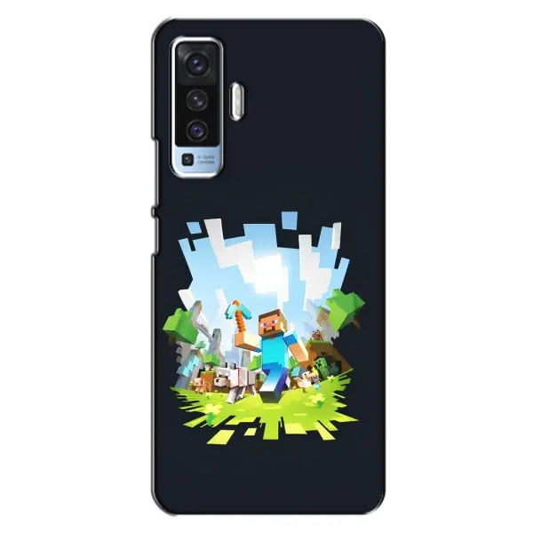 Чехол с принтом «персонажи Minecraft» для Vivo X50