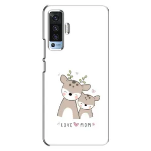 Чохол з принтом «Оленята мама і малюк» для Vivo X50