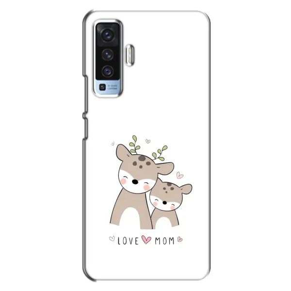 Чохол з принтом «Оленята мама і малюк» для Vivo X50 Чохол з принтом «Оленята мама і малюк» для Vivo X50