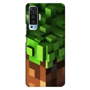 Чехол Майнкрафт на Vivo X50 (AlphaPrint) Minecraft (текстура Майнкрафт)