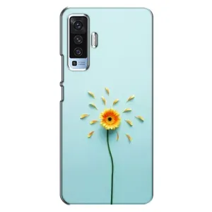 Чохли з квітами для Vivo X50 (VPrint) (Жовта квітка)