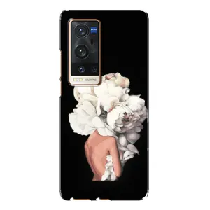 Чехлы (ART) Цветы на Vivo X60 Pro Plus (VPrint) (Білі квіти)