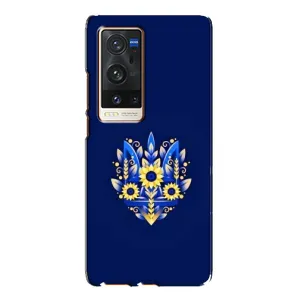 Чохли для Vivo X60 Pro Plus Укр. Символіка (AlphaPrint) (Квітковий Герб)