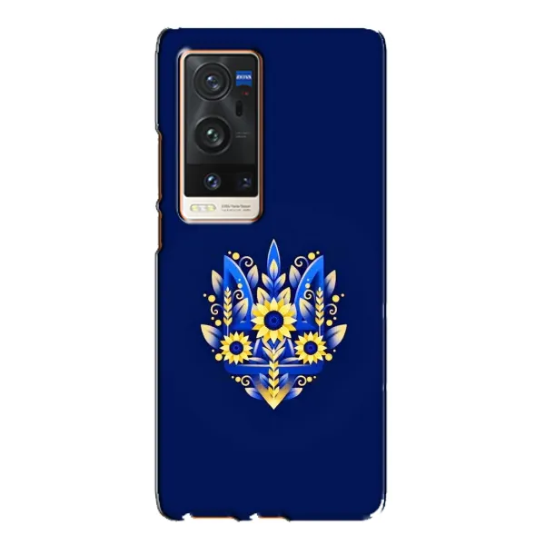 Чохол з принтом «Квітковий Герб» для Vivo X60 Pro Plus