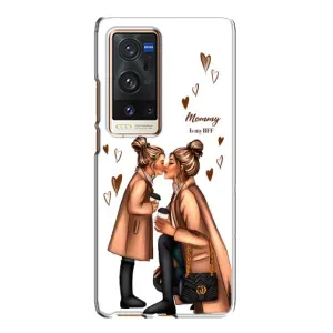 Чохол з друком для Vivo X60 Pro Plus - (Мама з дитинкою) (AlphaPrint) (Донька і мама)
