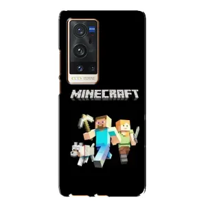 Чохол Майнкрафт на Vivo X60 Pro Plus (AlphaPrint) Minecraft (герої Minecraft)